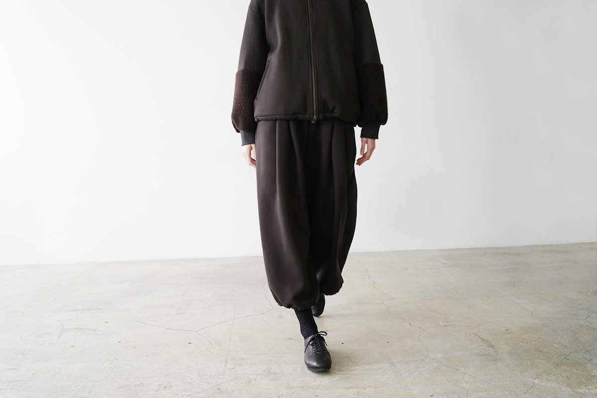 Mochiモチsweat blouson [darK mocha/ma25hm-jk-01]