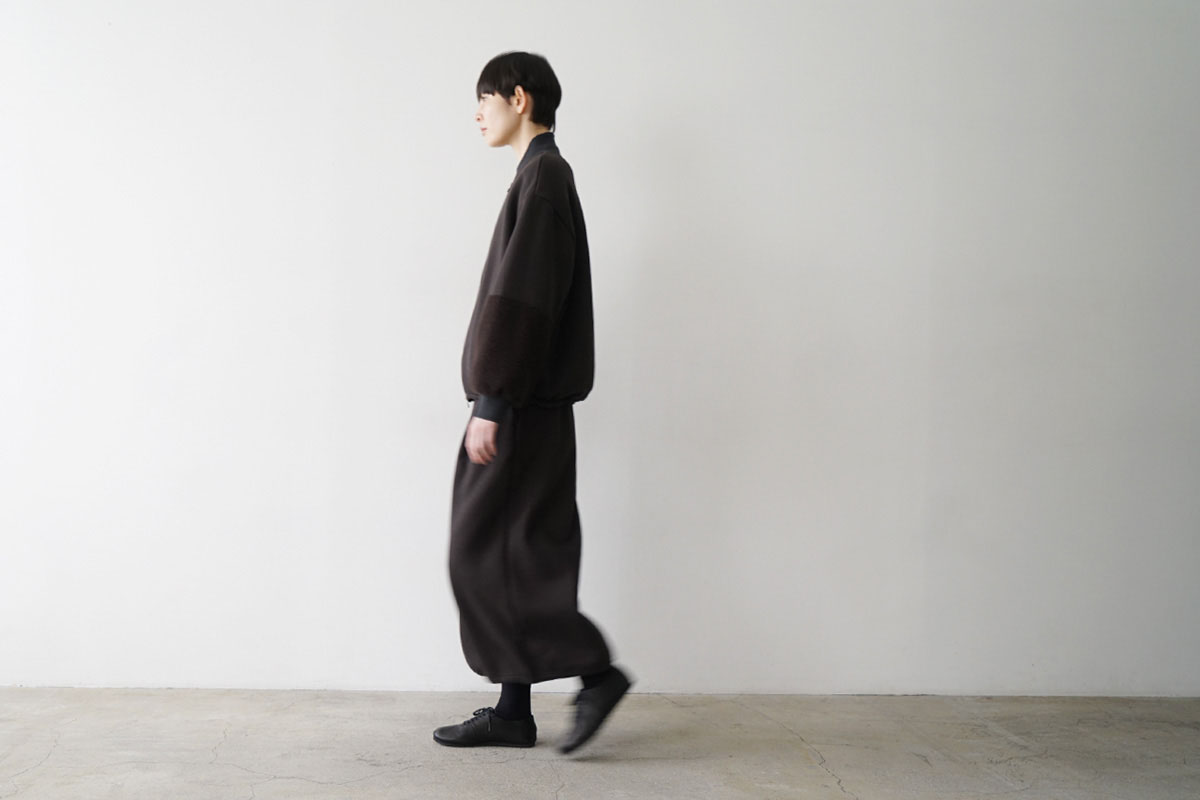 Mochiモチsweat blouson [darK mocha/ma25hm-jk-01]