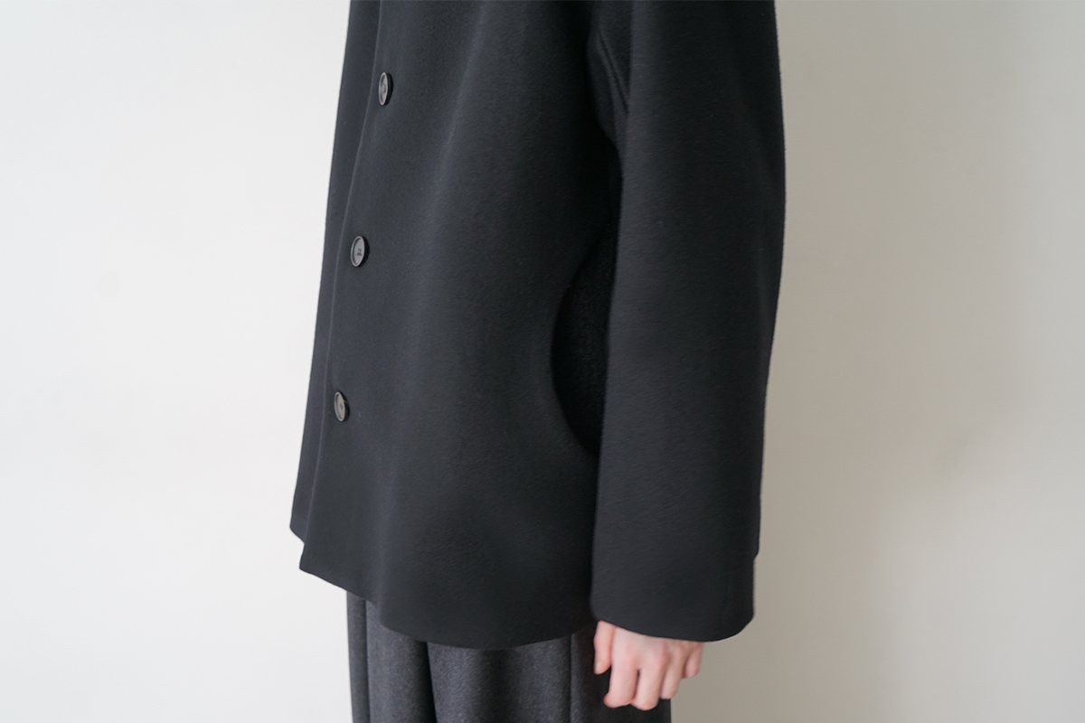 Mochiモチhooded short coat [black/ma26-co-01]