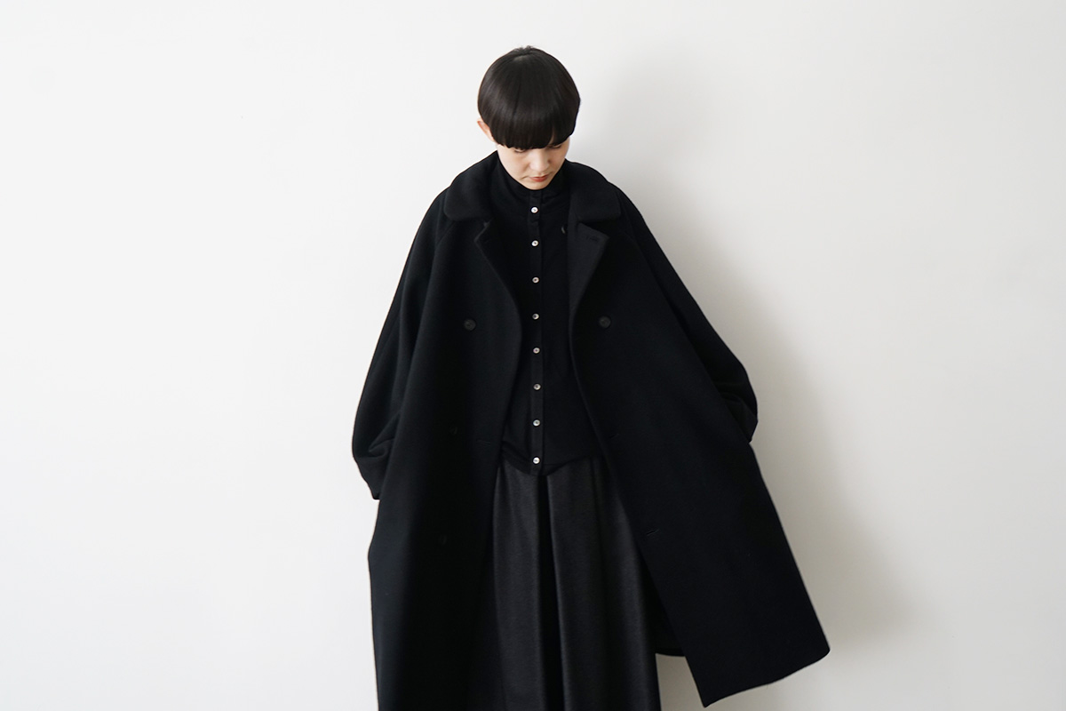 Mochi モチ Palm maison Mochi モチ padded collar coat