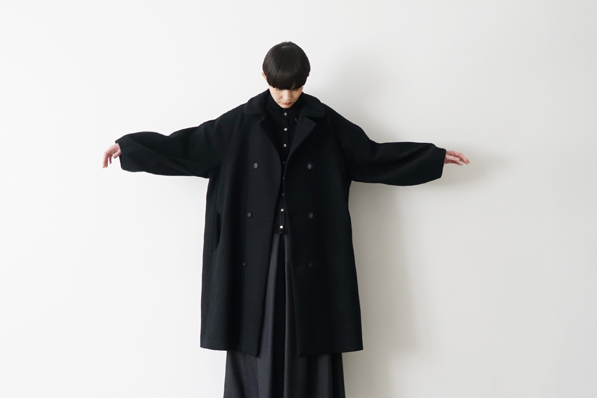 Mochi モチ Palm maison Mochi モチ padded collar coat