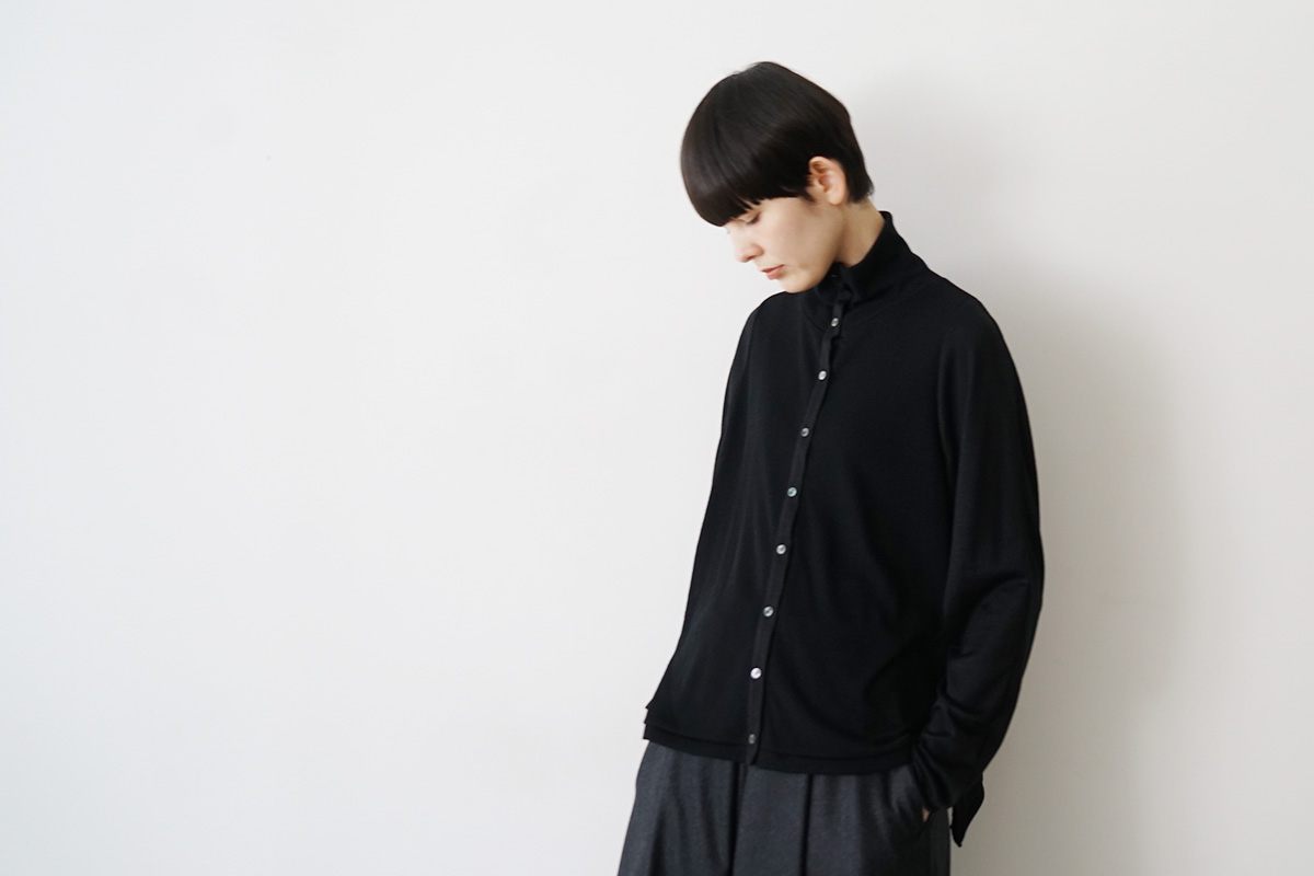 Mochiモチfront lib knit [black/ma26-kn-01 ]