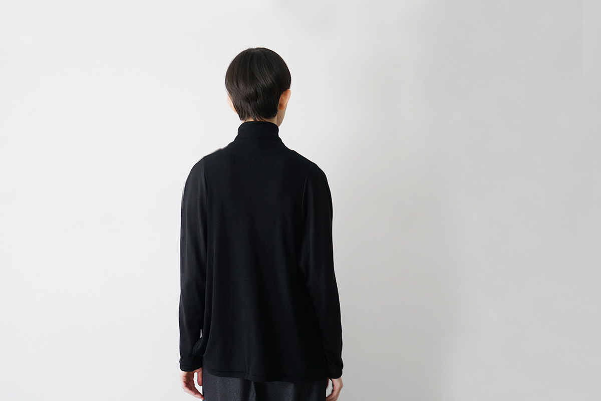 Mochiモチfront lib knit [black/ma26-kn-01 ]