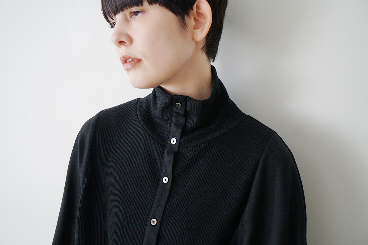 Mochiモチfront lib knit [black/ma26-kn-01 ]