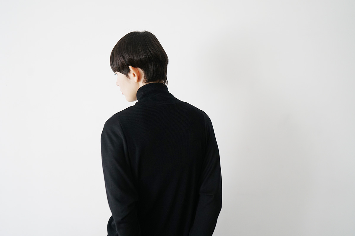 Mochiモチfront lib knit [black/ma26-kn-01 ]