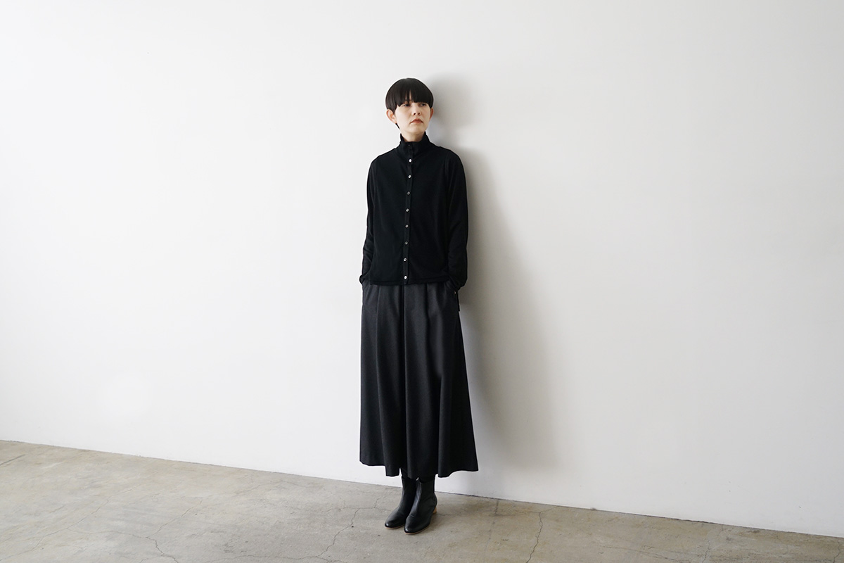 Mochiモチfront lib knit [black/ma26-kn-01 ]