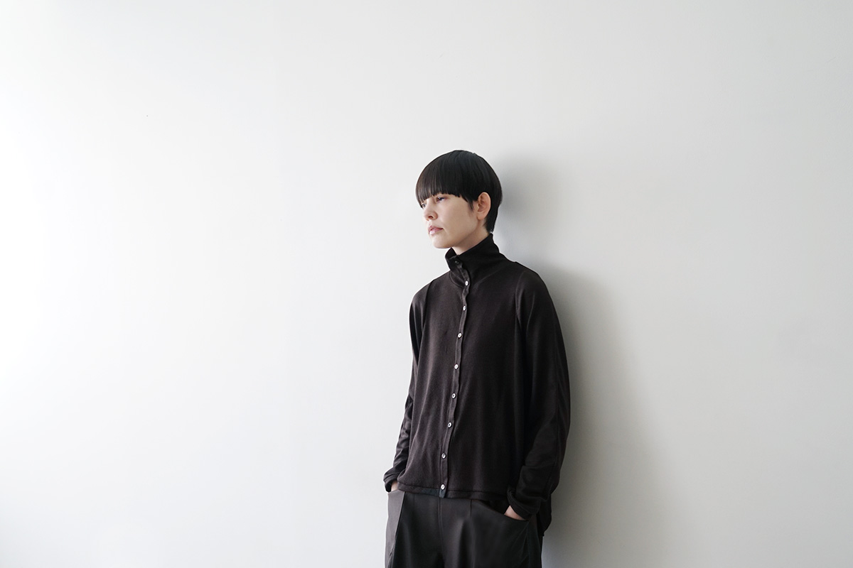 Mochiモチfront lib knit [dark mocha/ma26-kn-01 ]
