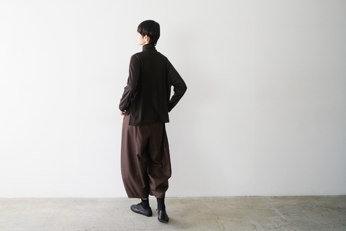 Mochiモチfront lib knit [dark mocha/ma26-kn-01 ]