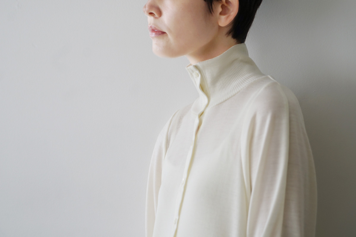 Mochiモチfront lib knit [off white/ma26-kn-01 ]