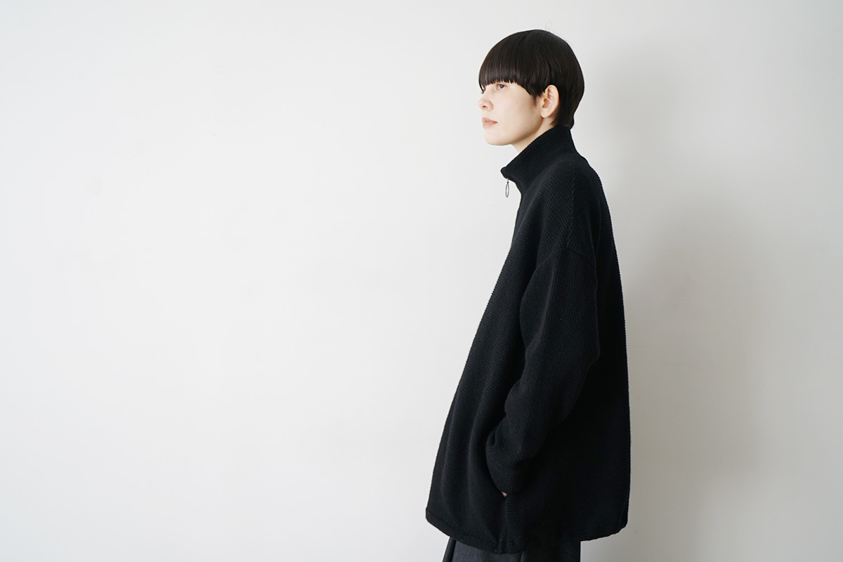 Mochiモチrib knit cardigan [black/ma26-kn-03]