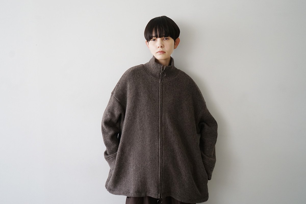 Mochiモチrib knit cardigan [dark mocha/ma26-kn-03]
