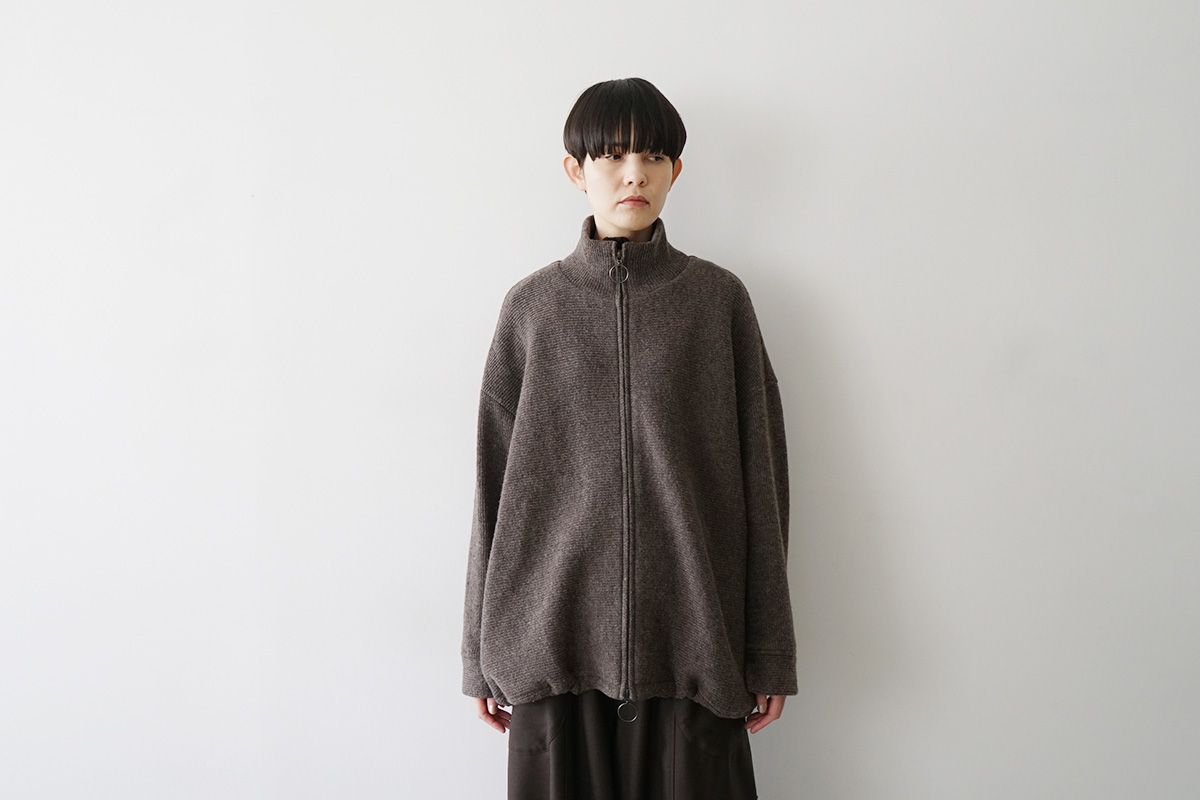 Mochiモチrib knit cardigan [dark mocha/ma26-kn-03]