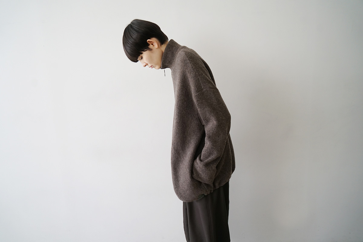 Mochiモチrib knit cardigan [dark mocha/ma26-kn-03]