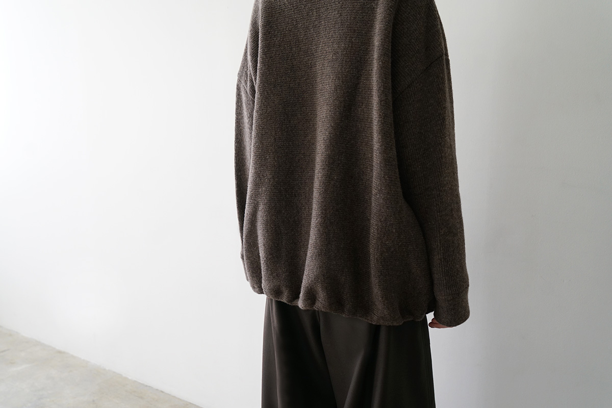 Mochiモチrib knit cardigan [dark mocha/ma26-kn-03]