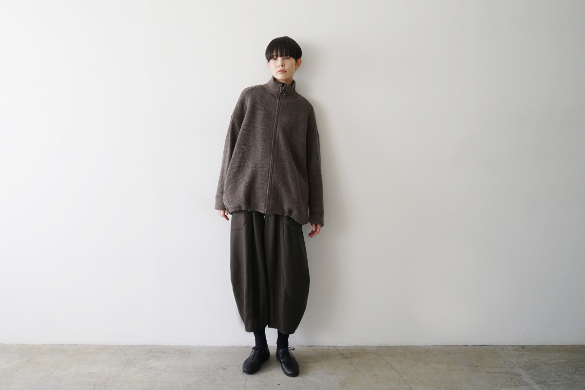Mochiモチrib knit cardigan [dark mocha/ma26-kn-03]