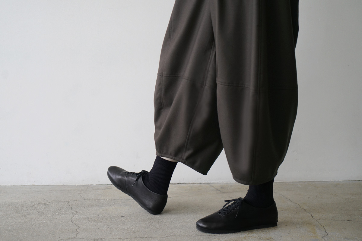Mochiモチsarouel pants [dark mocha/ma24-pt-02]