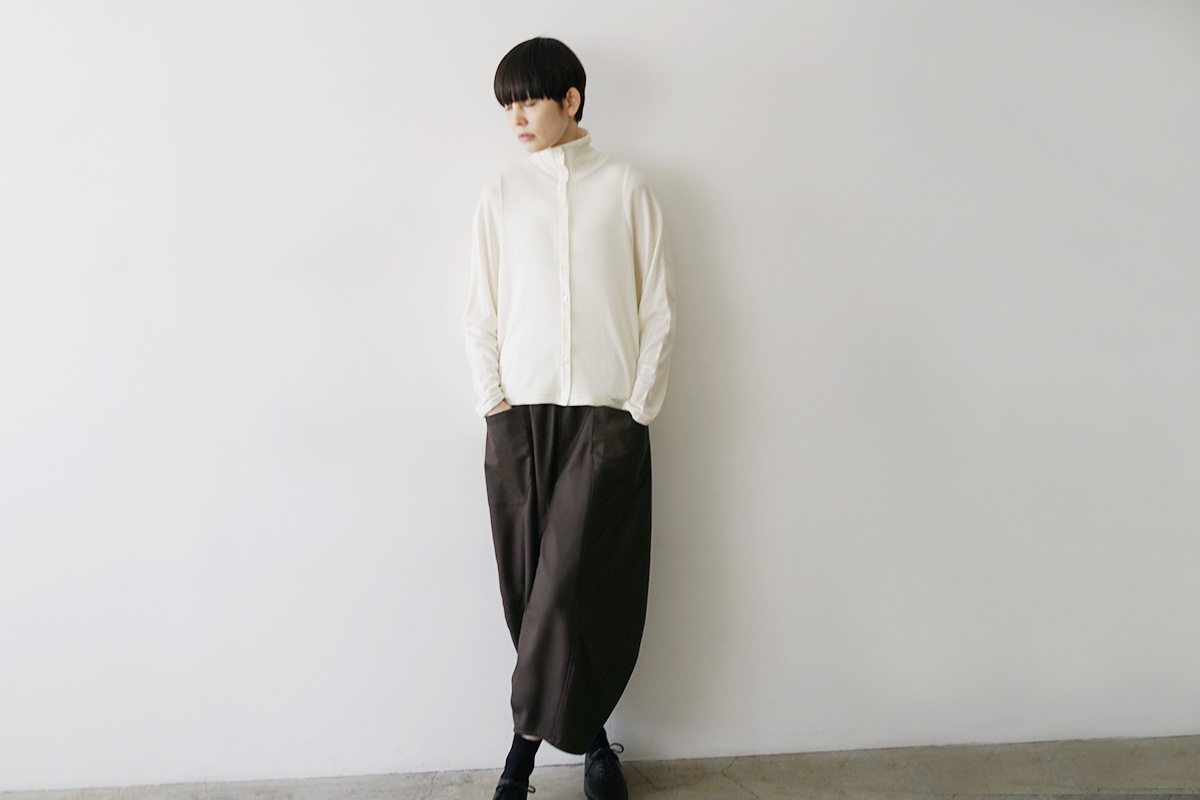Mochiモチsarouel pants [dark mocha/ma24-pt-02]