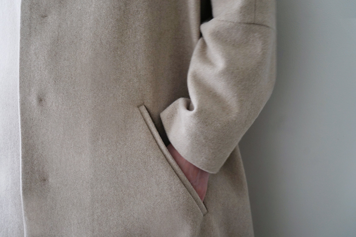 Mochi stand fall collar coat [dark mocha/ma21-co-02]