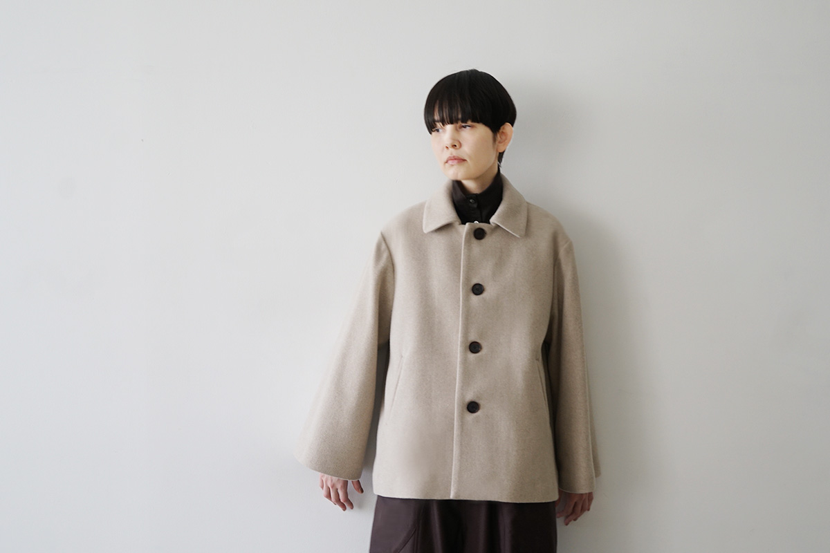 Mochiモチa-line short coat [dark mocha/ma25-co-01]