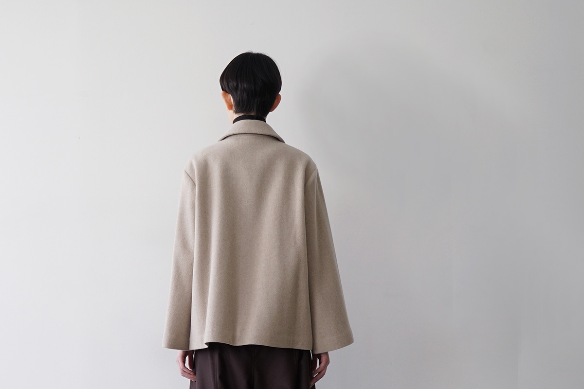 Mochiモチa-line short coat [dark mocha/ma25-co-01]