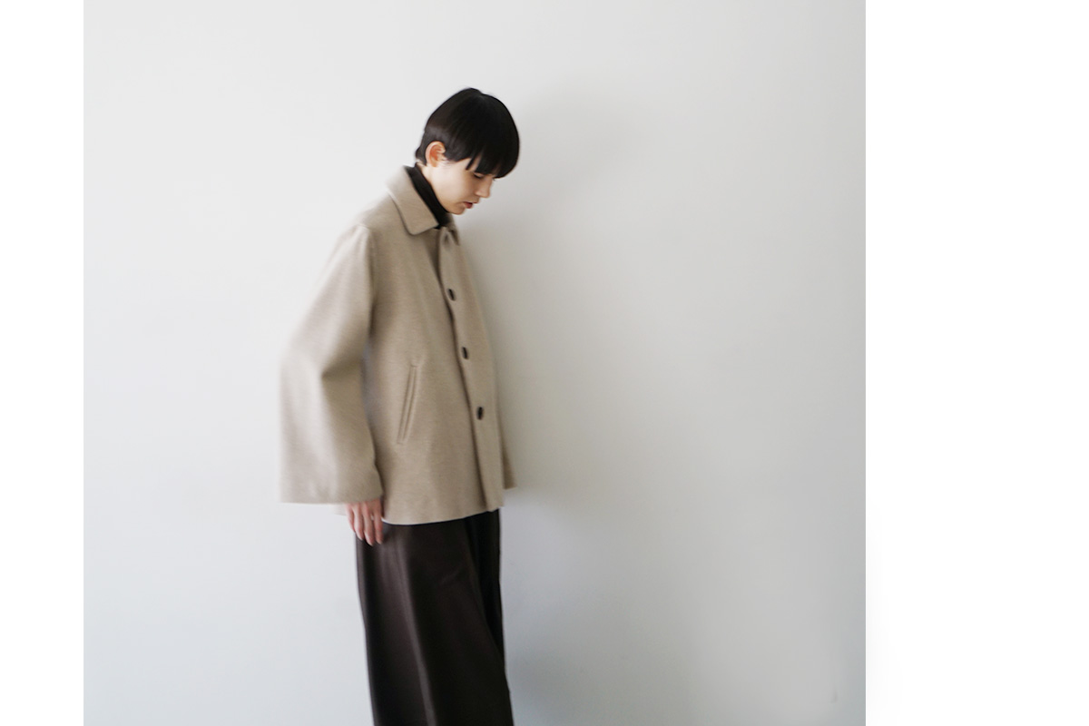 Mochiモチa-line short coat [dark mocha/ma25-co-01]
