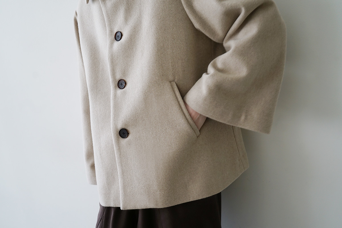 Mochiモチa-line short coat [dark mocha/ma25-co-01]