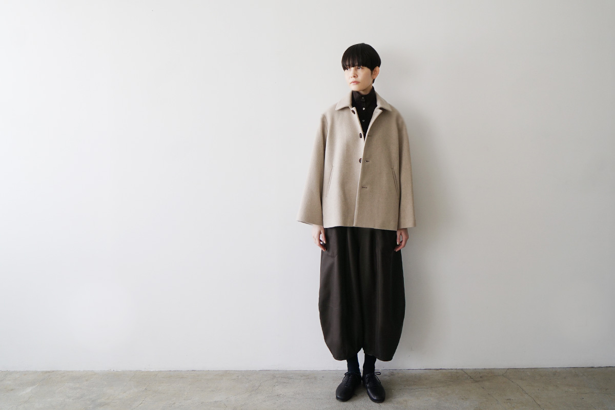 Mochiモチa-line short coat [dark mocha/ma25-co-01]