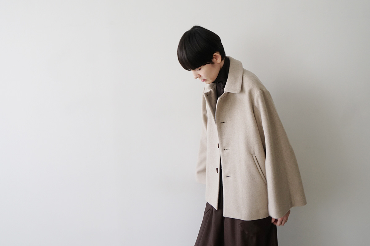 Mochiモチa-line short coat [dark mocha/ma25-co-01]