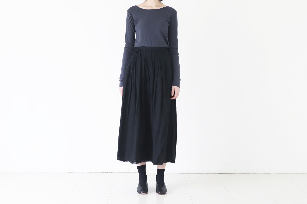 KristenseN DU NORD  ｸﾘｽﾃﾝｾﾝ ﾄﾞｩ ﾉﾙﾄ SKIRT [332-12332/E-247/10 Black] 