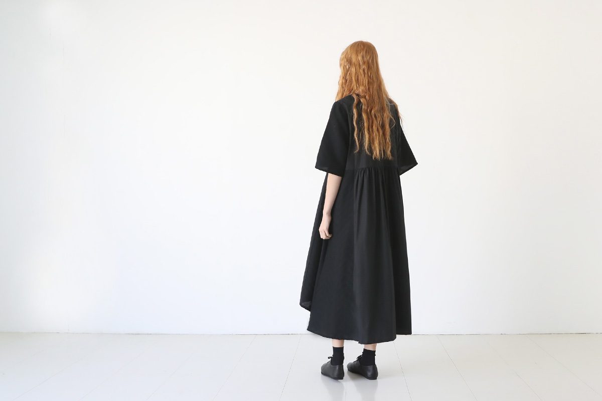Mochi モチ Jacquard dress [black]