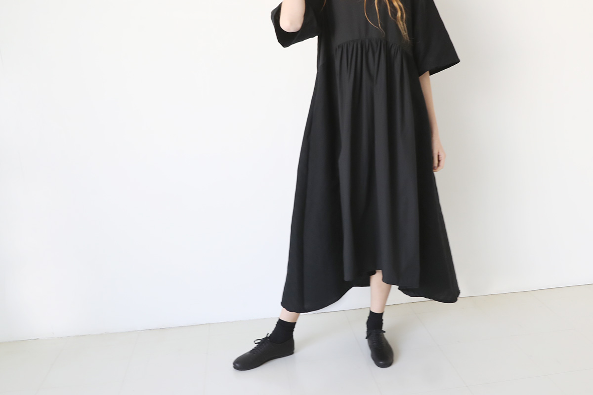 Mochi Jacquard dress [ms23-op-01/black]
