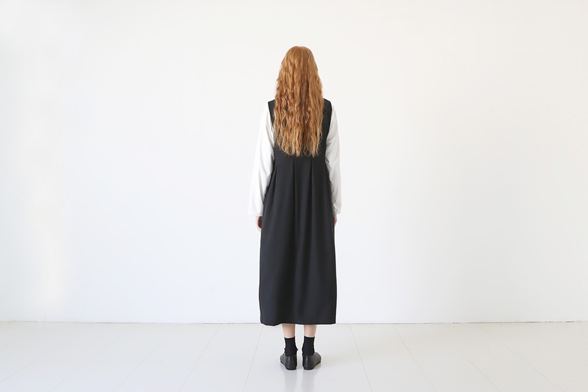 Mochi jumper tuck skirt [ms23-op-03/black]