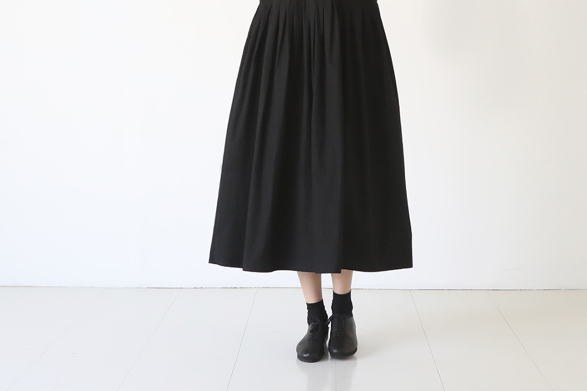 Mochi button dress [ms23-op-05/black]