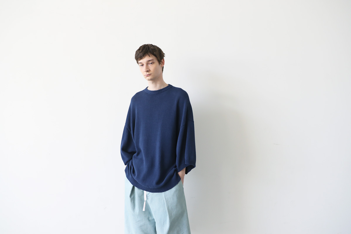 VU ヴウ knit pullover vu-s23-k06[DARK BLUE]