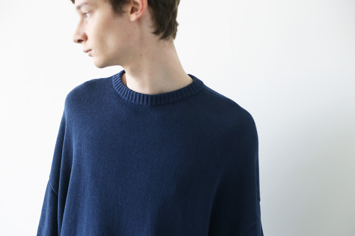 VU ヴウ knit pullover vu-s23-k06[DARK BLUE]