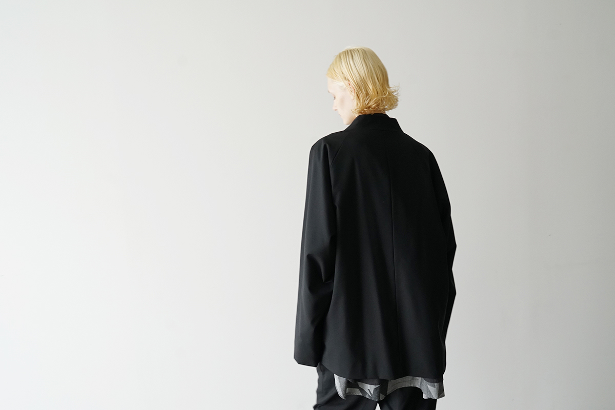 VU ヴウ no collar jacket vu-s23-j17[BLACK]