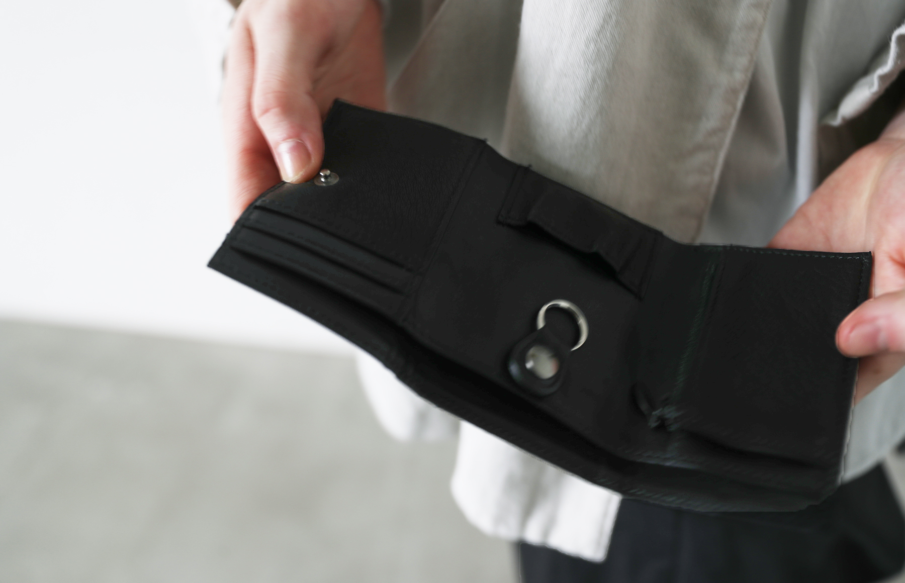 VU ヴウ vu-product-B12[BLACK]leather mini wallet