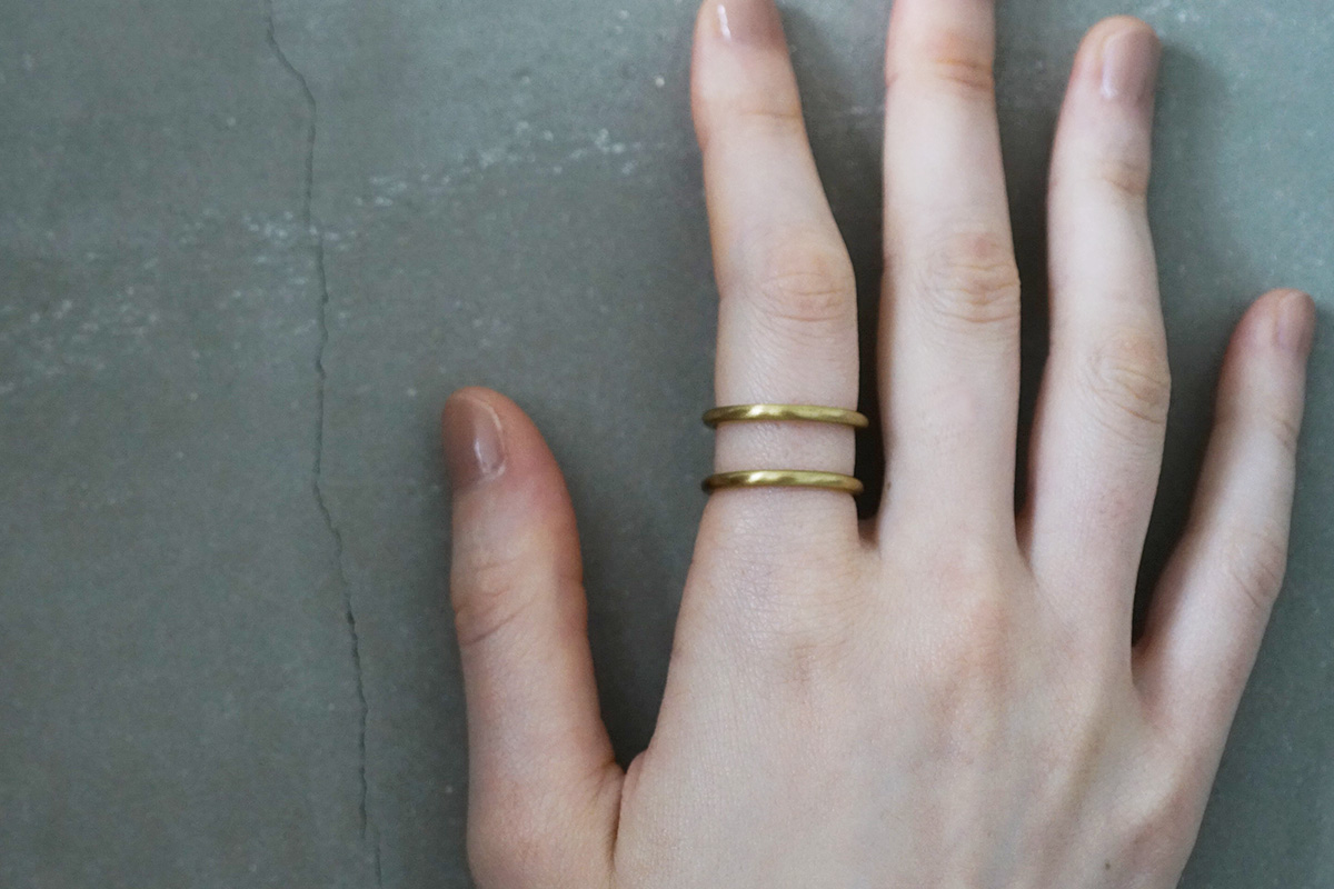 _Fot フォート round wire ring_double [1106a_d/brass] _Fot 通販 _Fot 店舗 _Fot 公式 