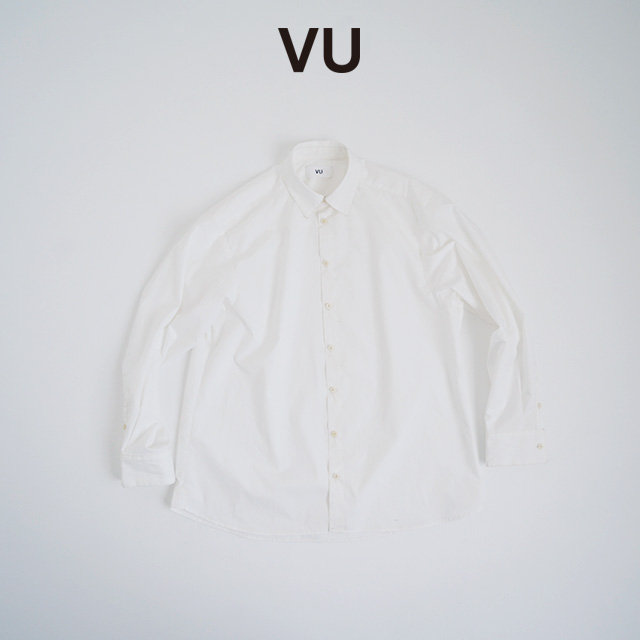 VU ヴウ base shirt-FINX COTTON vu-a23-s03[OFF WHITE]