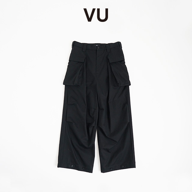 VU ヴウ flight pants-FINX COTTON vu-a23-p08[BLACK]