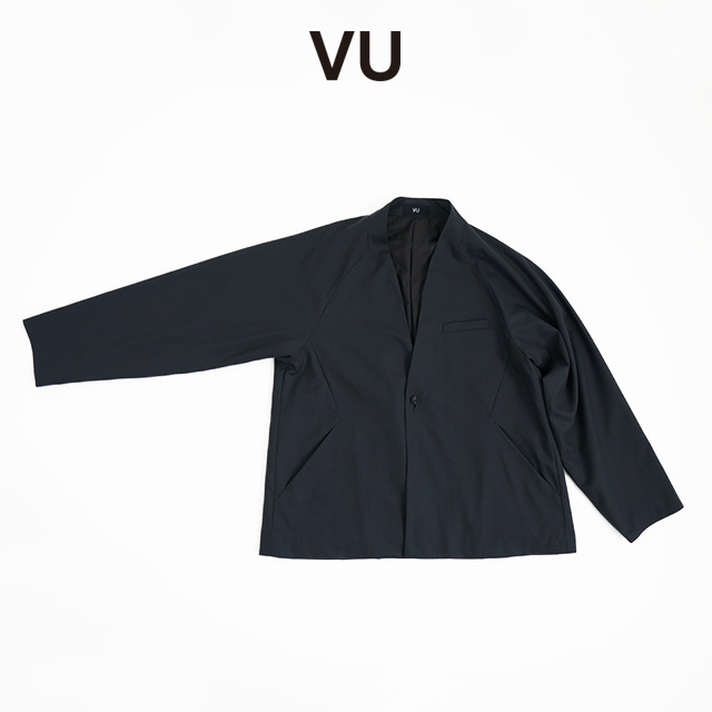 VU ヴウ no collar jacket vu-a23-j15[BLACK]