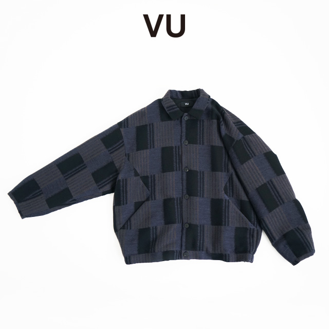VU ヴウ check shirt collar bluson vu-a23-b16[CHECK]