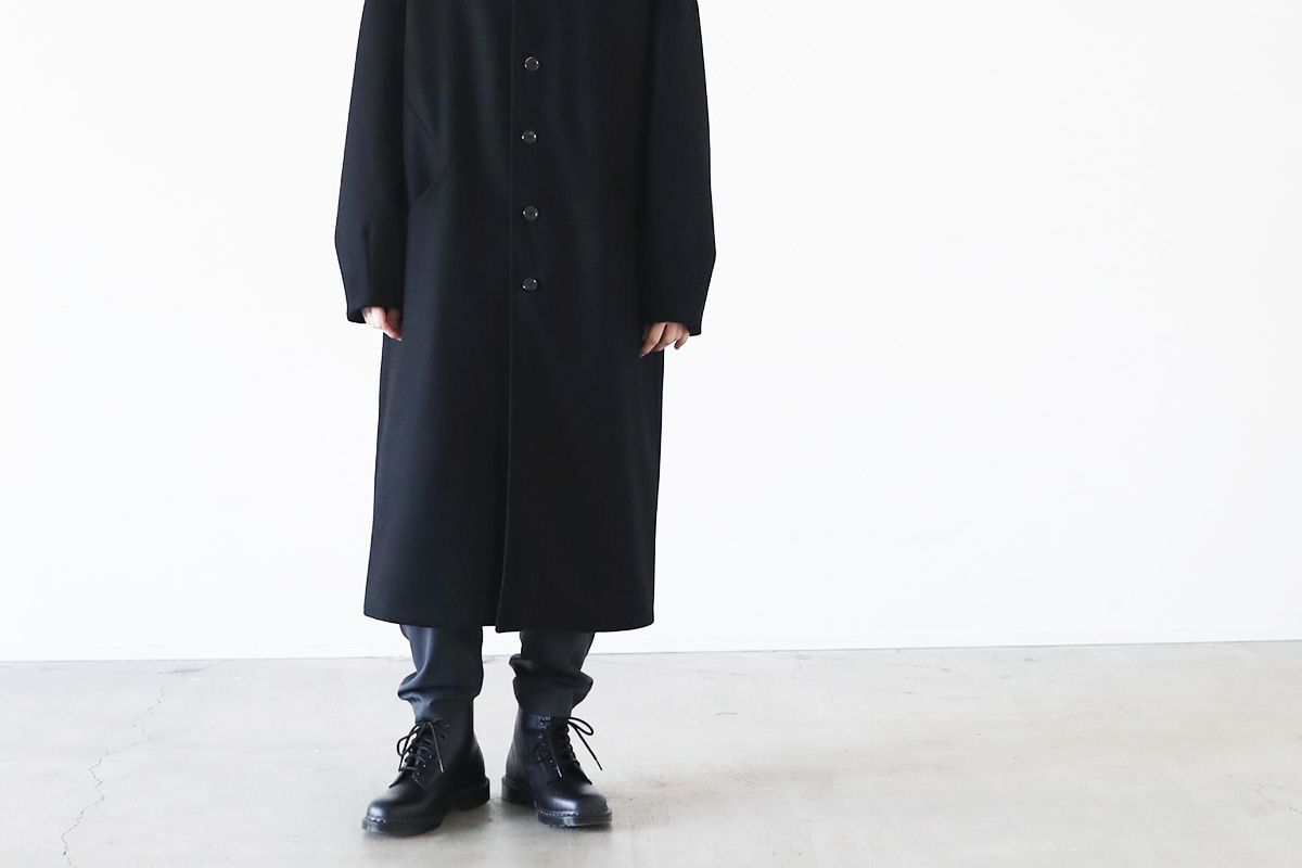 VU ヴウ long wide coat vu-a23-c20[BLACK]