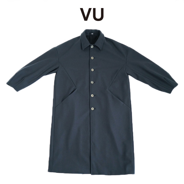 VU ヴウ long wide coat vu-a23-c20[MOSS DARK GRAY]