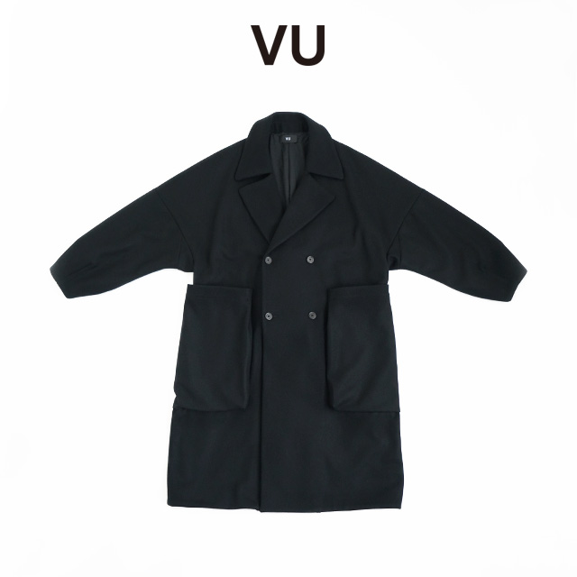 VU ヴウ shawl collar coat vu-a23-c21[BLACK]