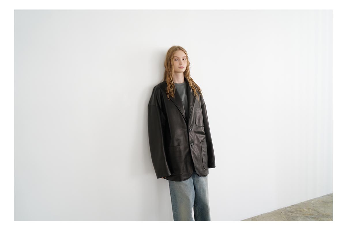 YOKO SAKAMOTO ヨーコサカモト LEATHER BIG JACKET [BLACK] YS - 23AW - 11