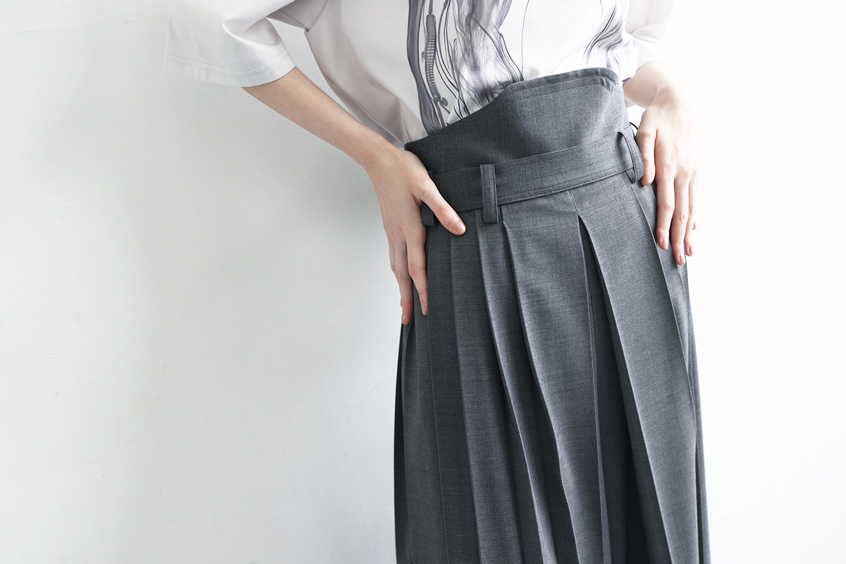 hatra ハトラ hak pleats pants 22FW grey グレー-