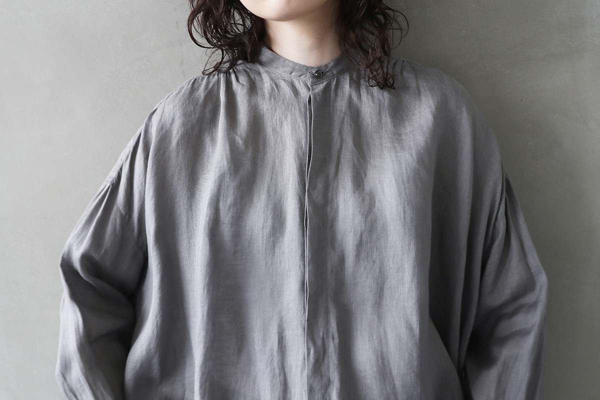 suzuki takayuki スズキタカユキ over blouse I [A241-06/steel grey]