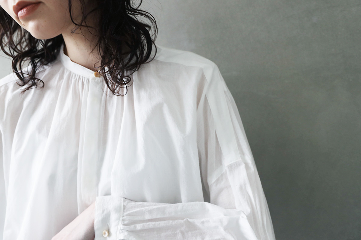suzuki takayuki スズキタカユキ 通販 ドレス ブラウス スカート パンツ khadi shirt Ⅱ [T001-14-2/off white]