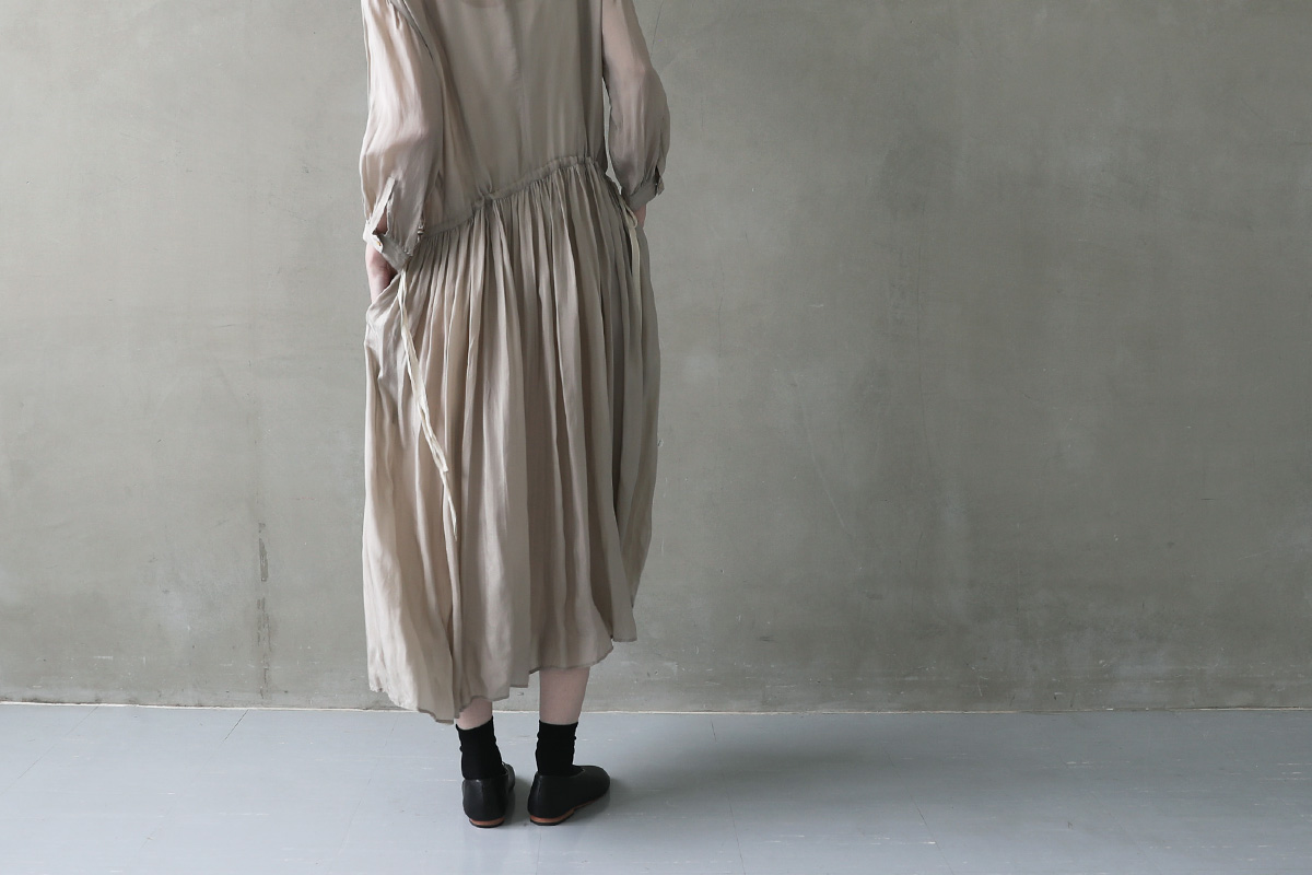 suzuki takayuki スズキタカユキ 通販 ドレス ブラウス スカート パンツ doropped-torso dress [A241-16/frost grey]